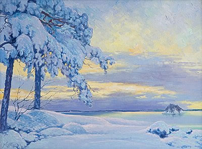 Alfred Collin : WINTER LANDSCAPE