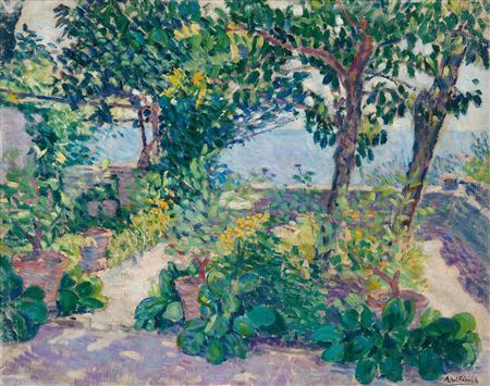 Alfred William Finch : TERRACE IN FIESOLE