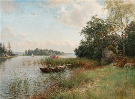 Berndt Adolf Lindholm : SUMMER VIEW FROM ITÄ-UUSIMAA ARCHIPELAGO