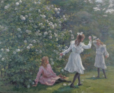 Alfred Juergens : Children Playing in the Garden