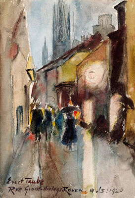 Evert Taube : RUE GROSSE-HORLOGE, ROUEN