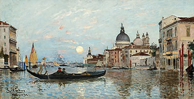 Carl Skanberg : CANALE GRANDE, VENEDIG