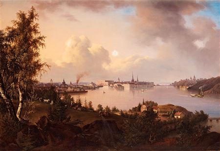 Josef Magnus Stack : View of Stockholm