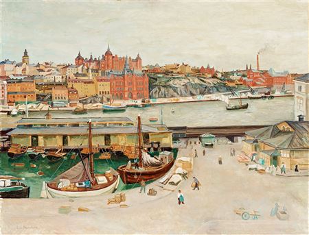 Eric Hallstrom : View over Södra bergen, Stockholm