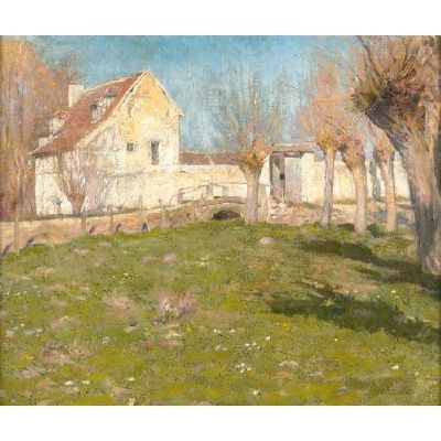 Ernest Clifford Peixotto : A Landscape in Giverny, France