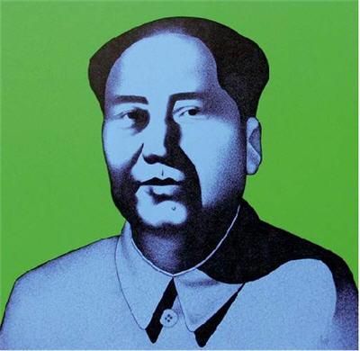 Julien Martello : Mao (vert et bleu), 2007