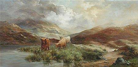 Prudence Turner : Highland Cattle on Rannoch Moor