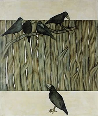 Alireza Espahbod : Crows and Tree