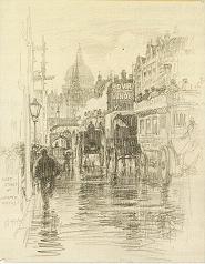 Lester George Hornby : Fleet Street at Ludgate Circus