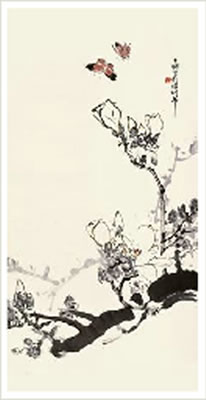 Yong Tian : BUTTERFLY AND FLOWERS