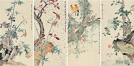 Hanting Jiang : FLOWERS AND BIRDS