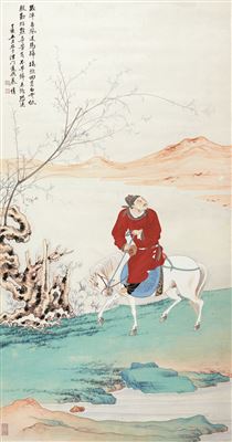 Lingfei Mu : A MAN RIDING A HORSE