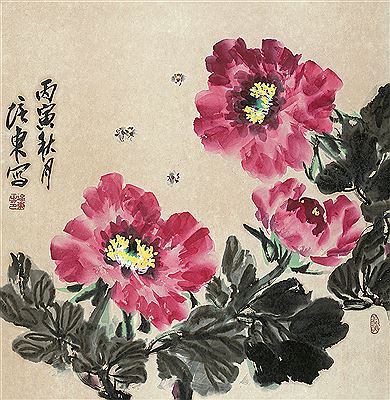 Peidong Wang : BEE AND PEONY