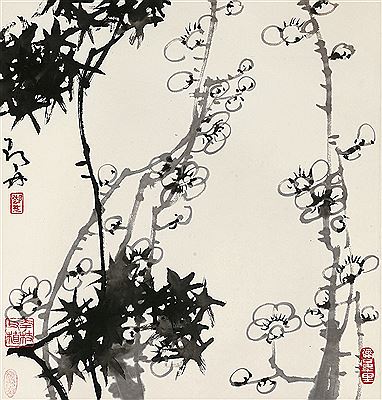 Lin Deng : PLUM AND BAMBOO