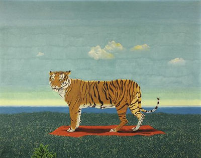 Leo Sauer : TIGER ON CARPET