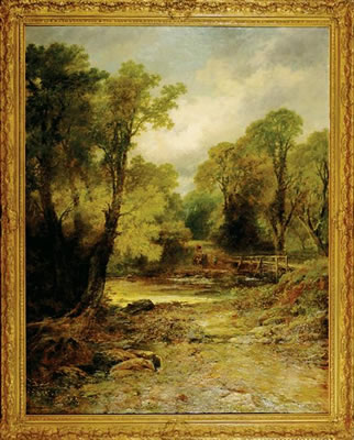 Leopold Rivers : A Devonshire Lane Near Ashburton