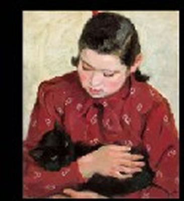 Noboru Hasegawa : Cat and a girl