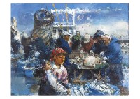 Kazuo Kudo : Fishermans Wharf in the morning