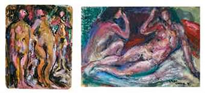 Wan Chuan Chang : Standing Nudes; & Two Seated Nudes (2)