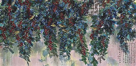 Yongyu Huang : Birds and Red Berries