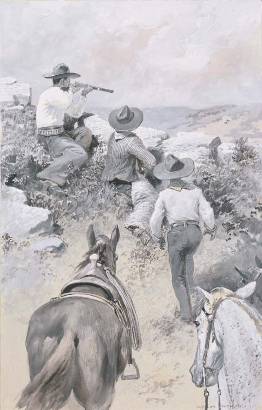 Charles George Copeland : Cowboys Shooting