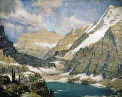 Arthur James Emery Powell : Mountainous Lake