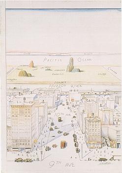 Saul Steinberg : View of World from Ninth Avenue