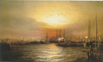 Elisha Taylor (ET) Baker : Sunrise from Chapman Dock