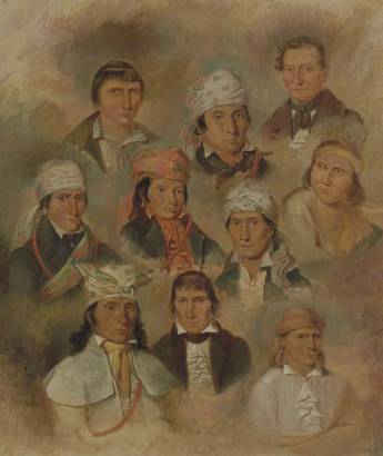 George Winter : Ten Potawatomi Chiefs