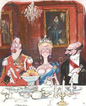 Erich Sokol : Untitled (Royalty at dinner)