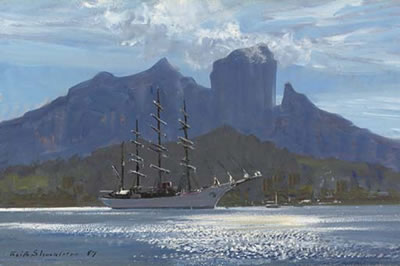 Keith Hope Shackleton : S.Y. Sea Cloud at Bora Bora