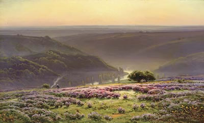 William Didier-Pouget : Le matin: Gruyères en Fleurs, Vallée de la Dordogne