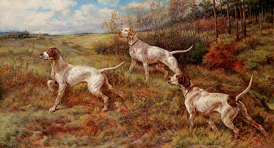 Edmund Osthaus : Hunting in the Fall-Three Pointers