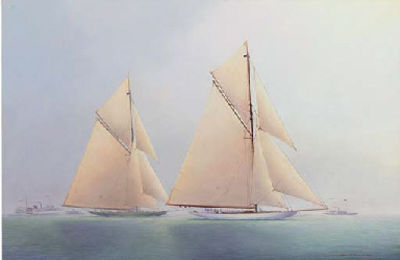 Scott Cameron : Out of the mist, Columbia and Shamrock the America's Cup contest of 1901