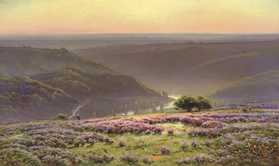 William Didier-Pouget : Le Matin: Gruyères en Fleurs, Vallée de la Dordogne