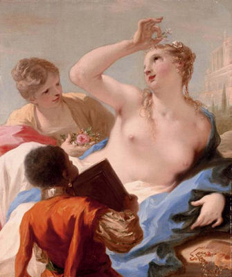 Giovanni Antonio Pellegrini : Bathsheba at her toilet