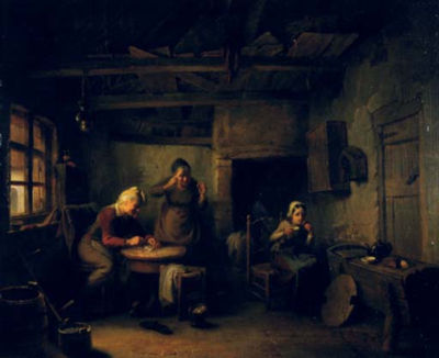 Félix Van den Eycken : Breakfast in grandparents' kitchen