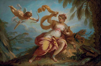 Jacques Dumont : Diana chased by Cupid