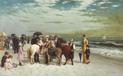 Samuel S Carr : On the Beach at Coney Island