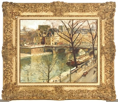 Arthur Fillon : VIEW OF THE ILLE DE LA CITE, PARIS