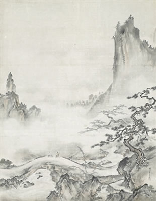 Seisen'in Kano Yasunobu : Chinese landscape after Shubun