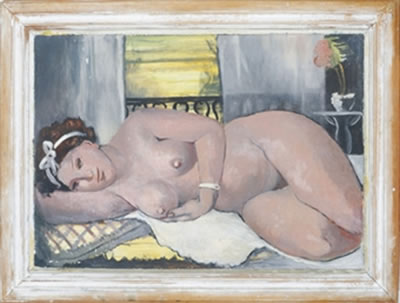 Lucien Labaudt : A reclining nude