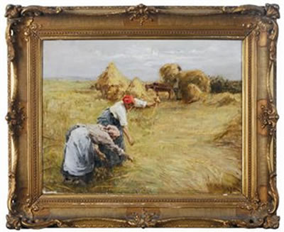 Eugène-Leon Labitte : Gleaners in the field