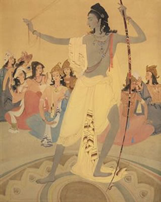 Abdur Rahman Chughtai : Arjuna as a Victor