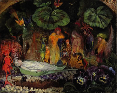 John Anster (Austen) Fitzgerald : Death of the Fairy Queen