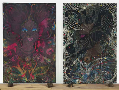 Chris (Christopher) Ofili : Untitled Diptych