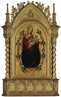 Lorenzo Di Bicci : The Madonna and Child in glory