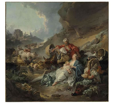 Jean-Baptiste Marie Huet : Une Caravanne