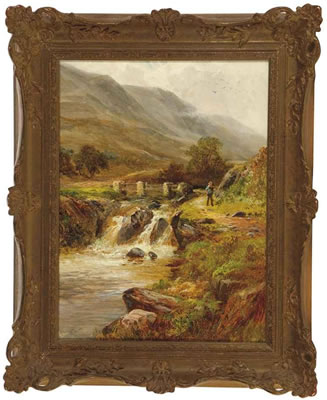 Charles Leaver Shaw : A traveler along a path in the Highlands