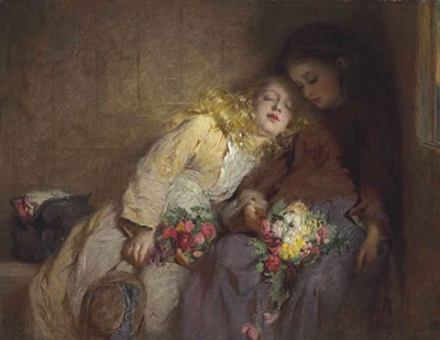 George Elgar Hicks : The Return Home